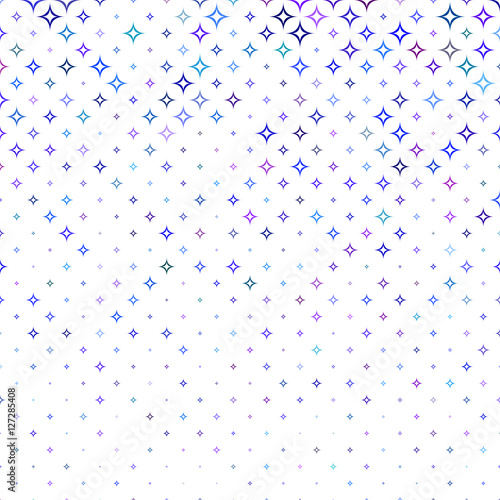 Tableau sur toile Multicolor abstract curved star pattern background