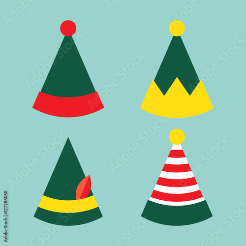 collection of fun holiday elf hat