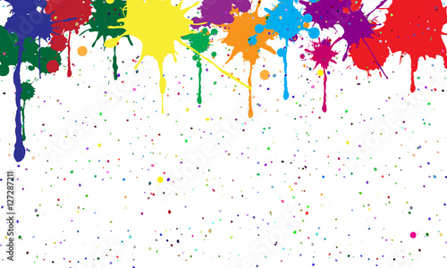 Abstract background of colored blots.Vector