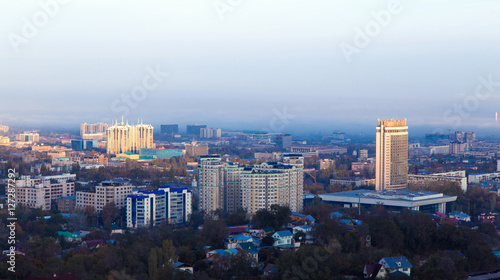 Almaty city in the morning