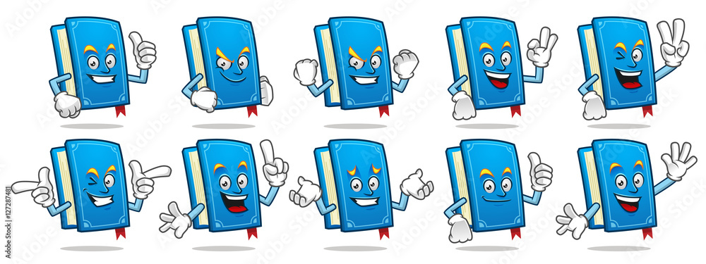 Book mascot vector pack, Book character set, vector of Books
Book mascot vector pack, Book character set, vector of Books