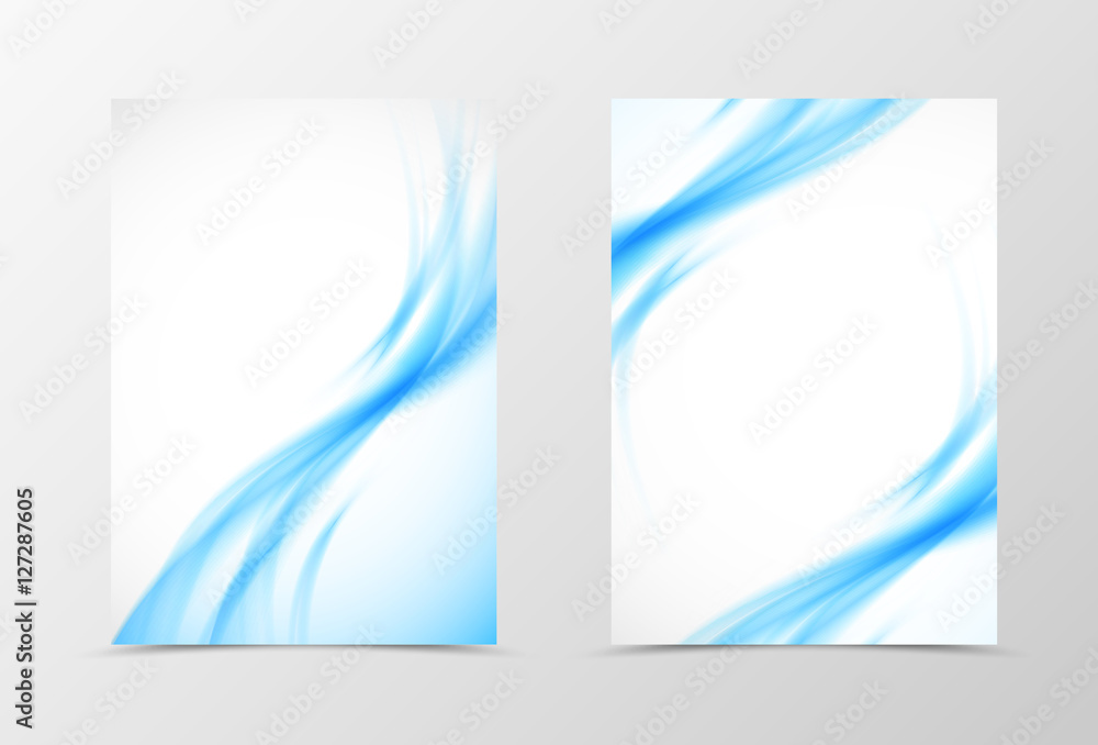 Front and back wave flyer template design Front and back wave flyer template design