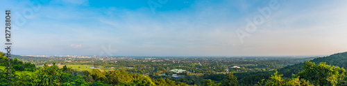 panorama shot of Chiang Mai (the old city),Thailand for back ground usage.