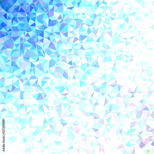 Light blue triangle mosaic background design