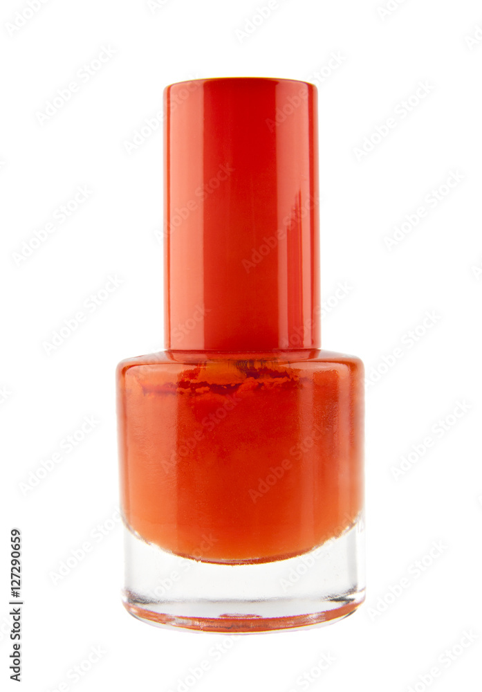 Orange bottle of nail Polish Orange bottle of nail Polish