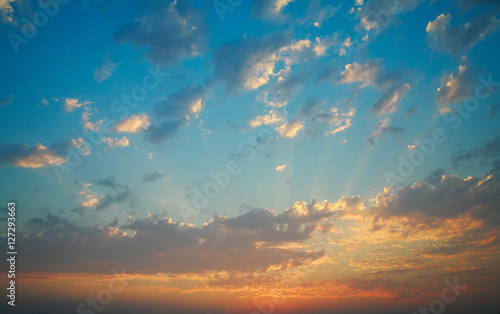 Clouds at sunset