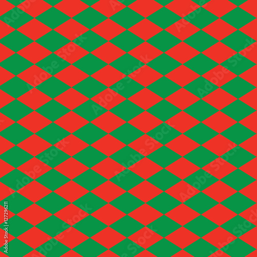 Christmas background, seamless tiling, wrapping paper pattern with rhombus