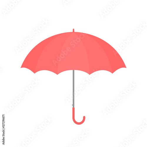 Pink umbrella vector isolated