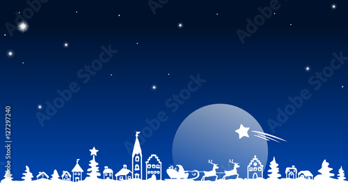 Hirschgespann mit Christkind