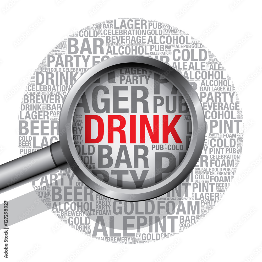 Drink word cloud design concept vector illustration Drink word cloud design concept vector illustration