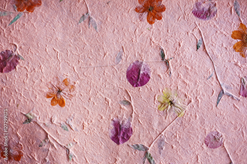 Pink mulberry paper texture background 