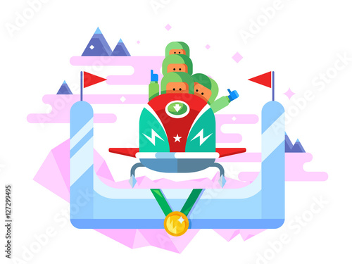 Bobsleigh winter sport