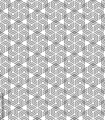 Hexagon pattern, stylish monochrome, vector pattern © Voy_ager
