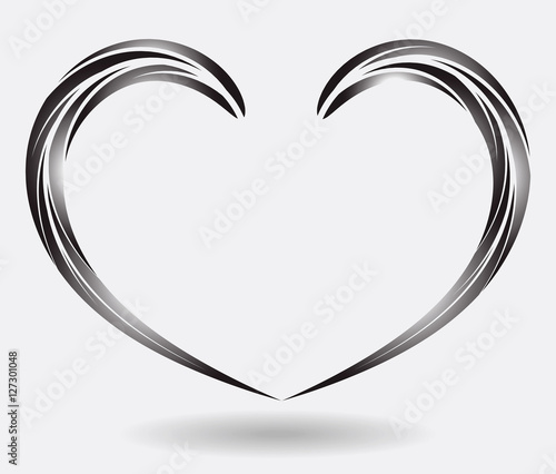 Black is beautiful, heart-shaped leaves.