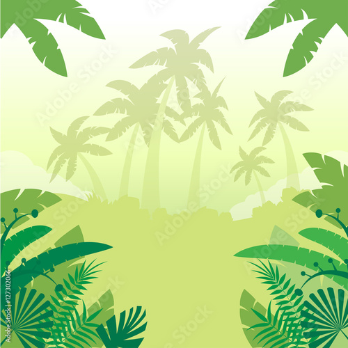 Jungle Flat Background3