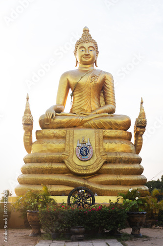 Big marble buddha statue Phuket island, Thailand