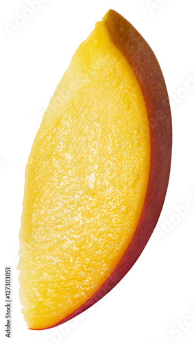 mango slice isolated on the white background