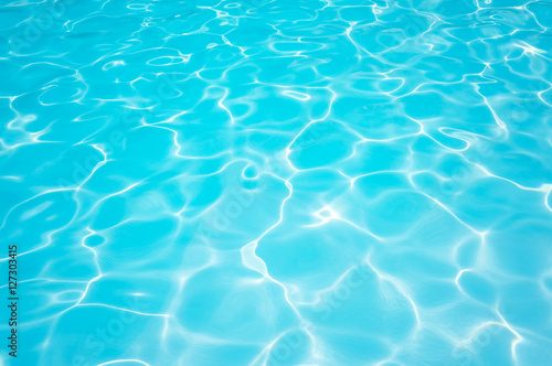 Beautiful Blue water surface in swimming pool