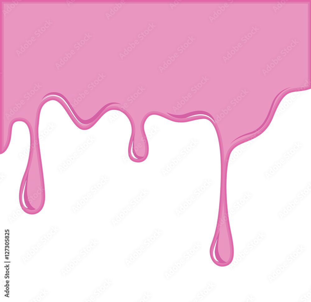 Vector of Pink melt drop for background