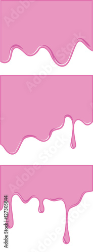 Vector of Pink melt drop for background