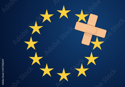 Europe - Drapeau - Sparadrap - Pansement