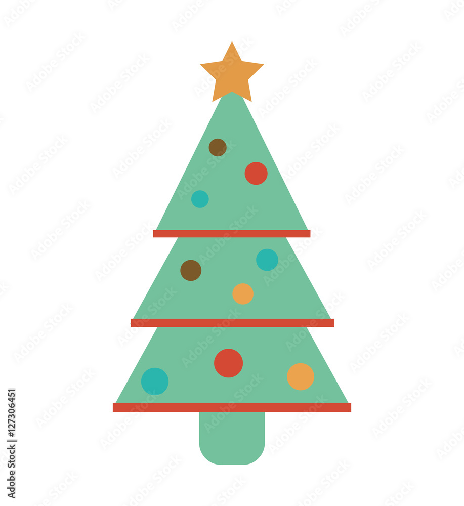 merry christmas card with decorative element vector illustration design merry christmas card with decorative element vector illustration design