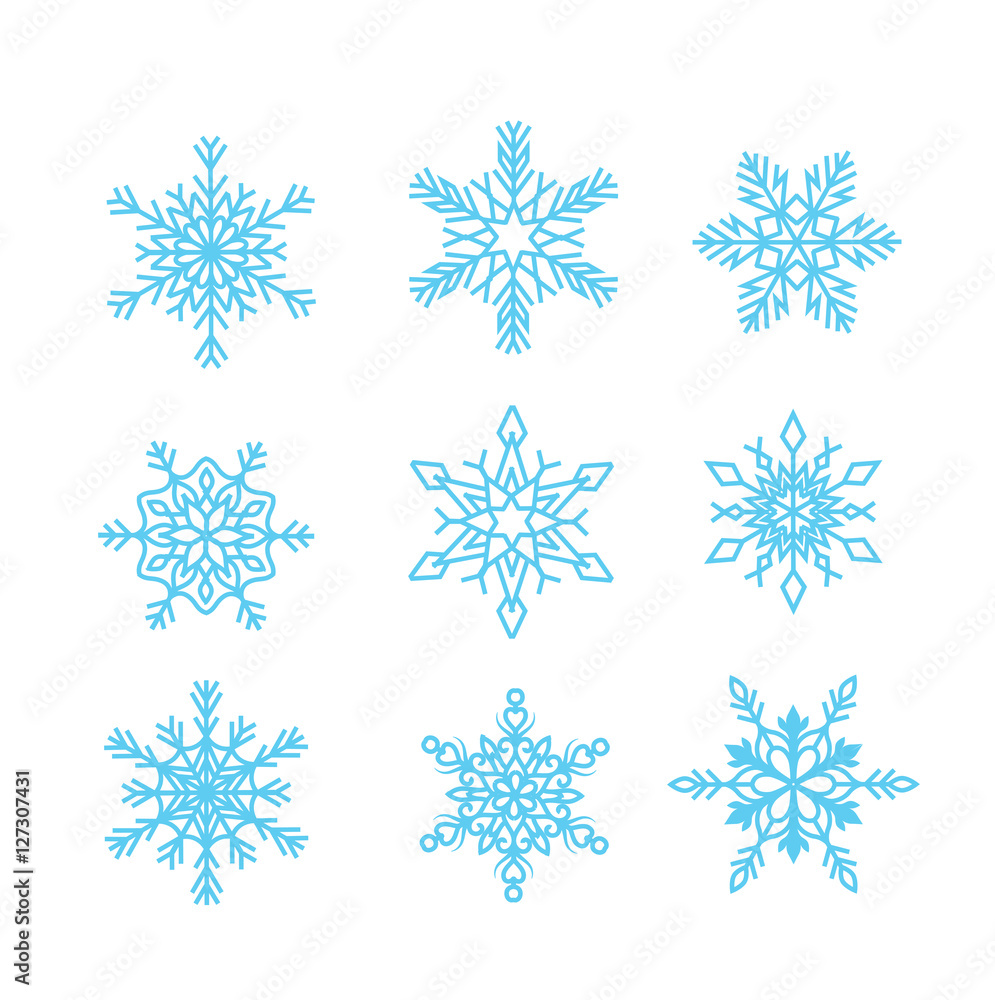 Vector of Snowflake for winter design and decoration Vector of Snowflake for winter design and decoration