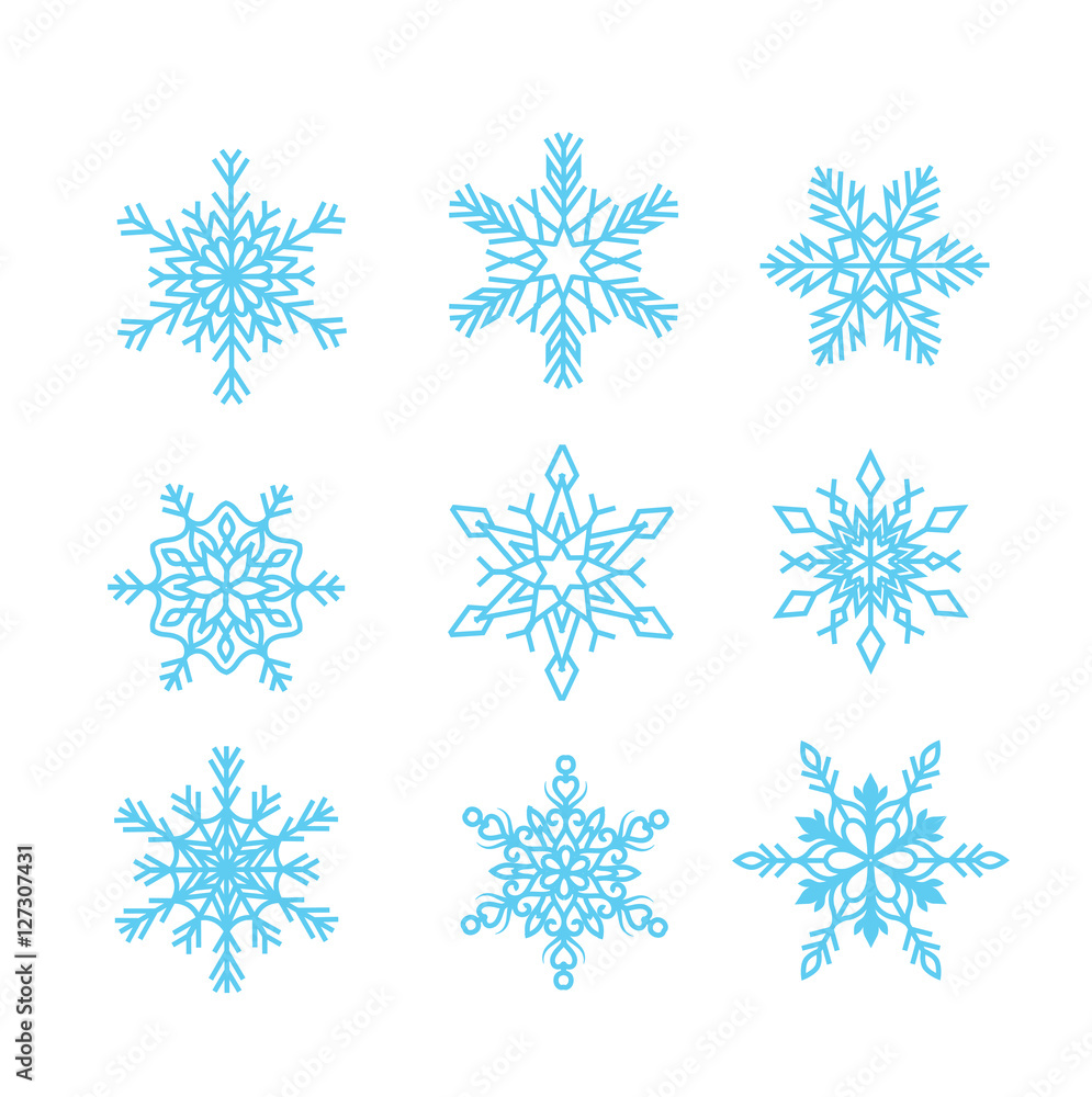 Vector of Snowflake for winter design and decoration