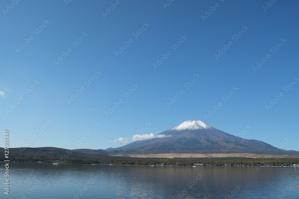 富士山　山中湖からの撮影