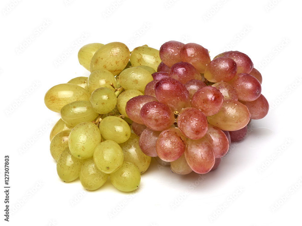 Two sorts of grapes, freshly washed Two sorts of grapes, freshly washed