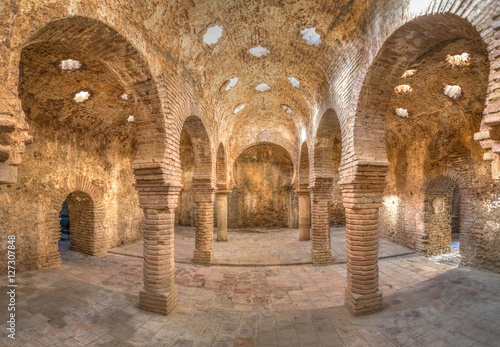 Obraz na płótnie Arab baths built in XIII century, Ronda, Andalusia, Spain w salonie