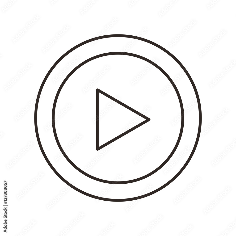 play movie button flat icon vector illustration design play movie button flat icon vector illustration design