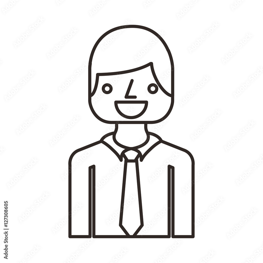 businessman avatar line icon vector illustration design businessman avatar line icon vector illustration design