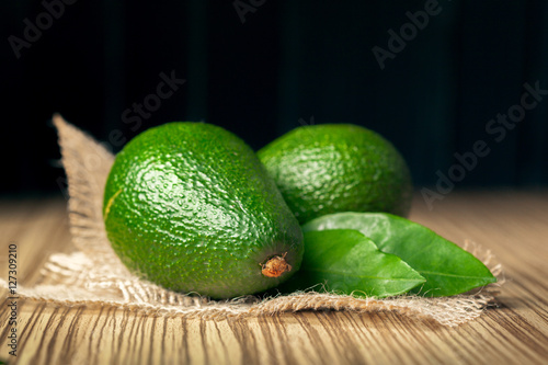 avocado on a wooden background