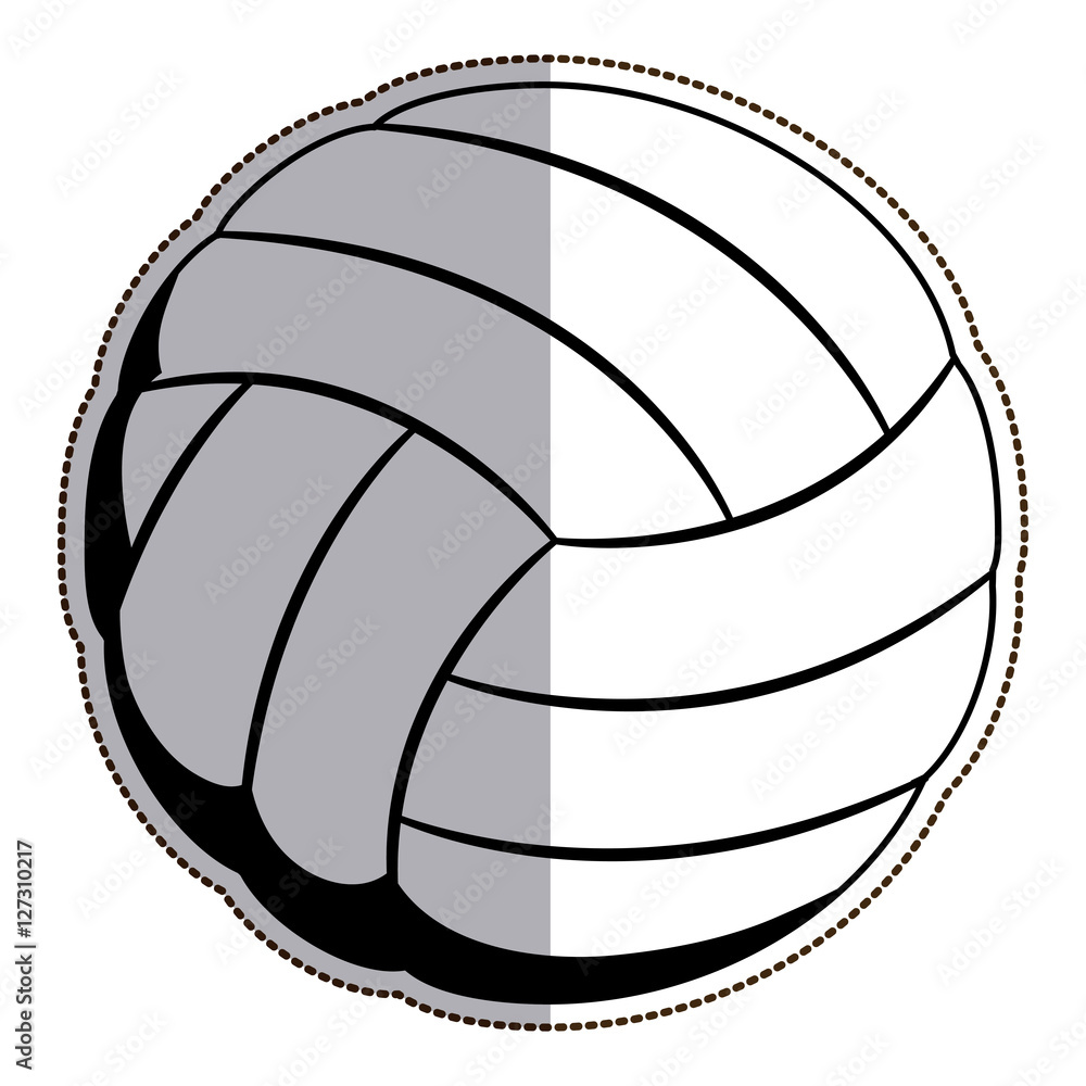ball of volleyball icon. Sport hobby competition and game theme. Isolated design. Vector illustration ball of volleyball icon. Sport hobby competition and game theme. Isolated design. Vector illustration
