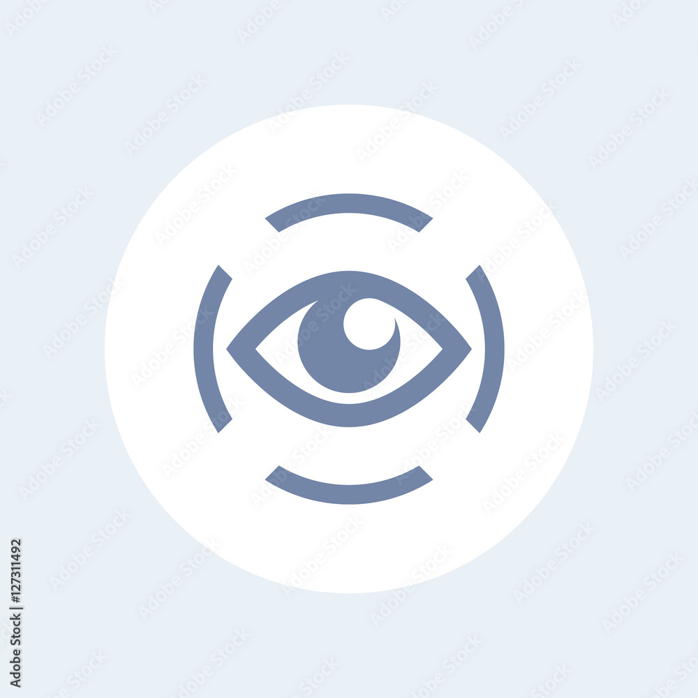 iris scan icon isolated on white, eye scanning, biometric recognition iris scan icon isolated on white, eye scanning, biometric recognition