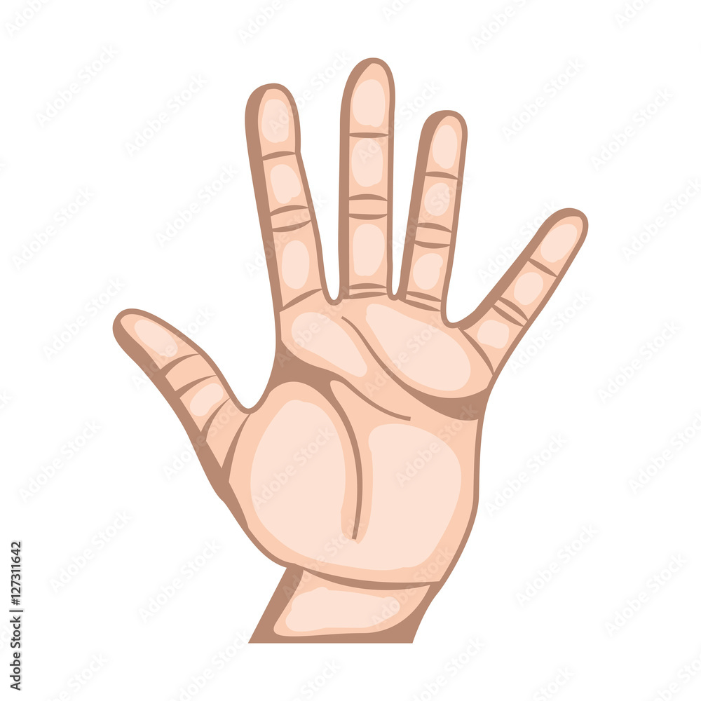 hand human symbol isolated icon vector illustration design hand human symbol isolated icon vector illustration design