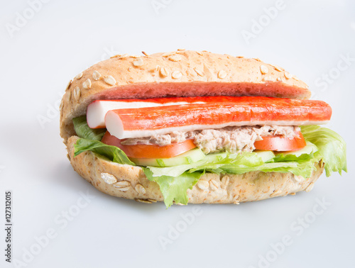 sandwich or health sandwich on the background.