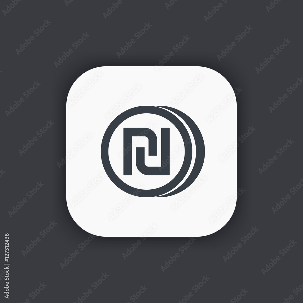 shekel coin icon, israeli money, vector illustration shekel coin icon, israeli money, vector illustration