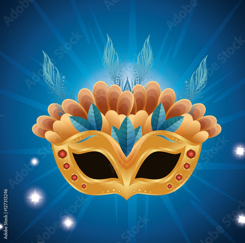 beautiful mask carnival bright background vector illustration eps 10