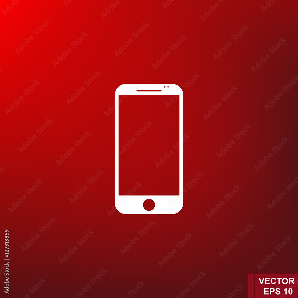 Smartphone Icon in a modern flat style. Silhouette. Modern technologies. Smartphone Icon in a modern flat style. Silhouette. Modern technologies.