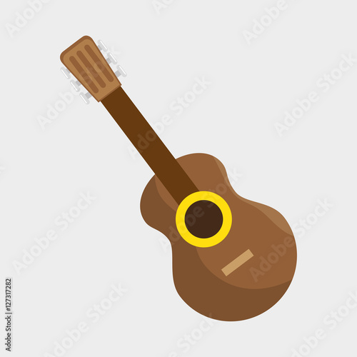 guitar instrument brazil music vector illustration eps 10
