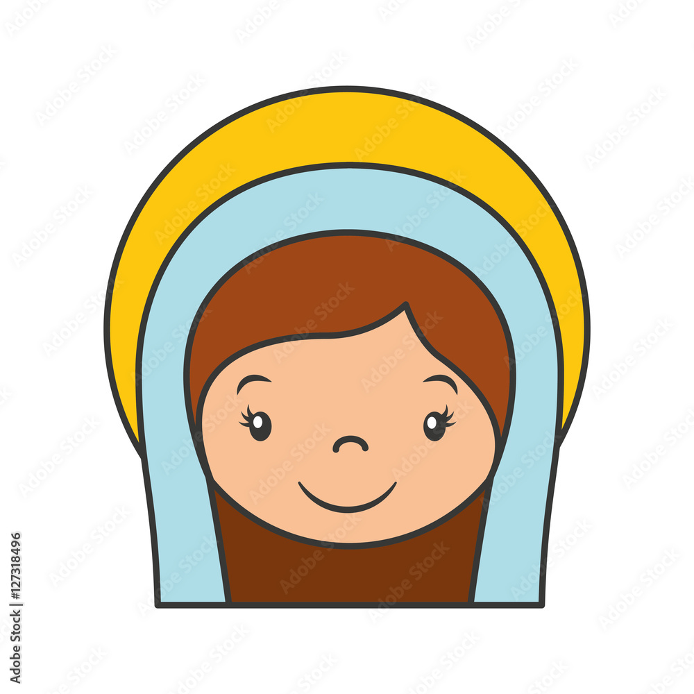 mary vigin manger character vector illustration design mary vigin manger character vector illustration design
