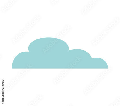 cloud silhouette isolated icon vector illustration design