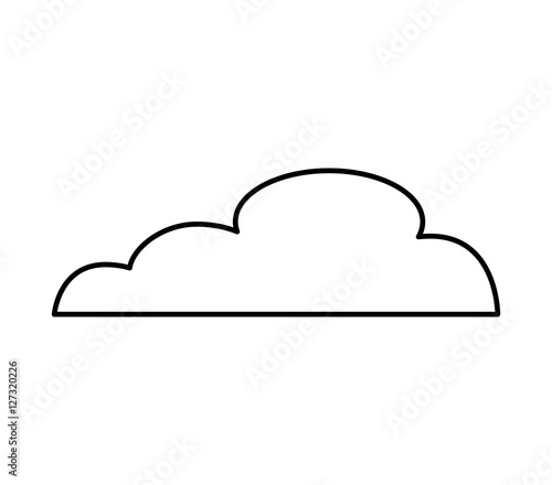 cloud silhouette isolated icon vector illustration design