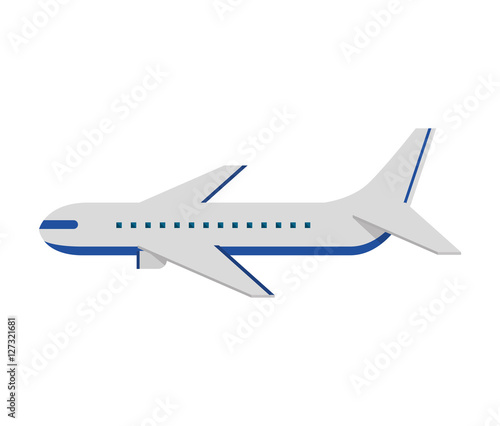 Wallpaper Mural airplane flying isolated icon vector illustration design Torontodigital.ca