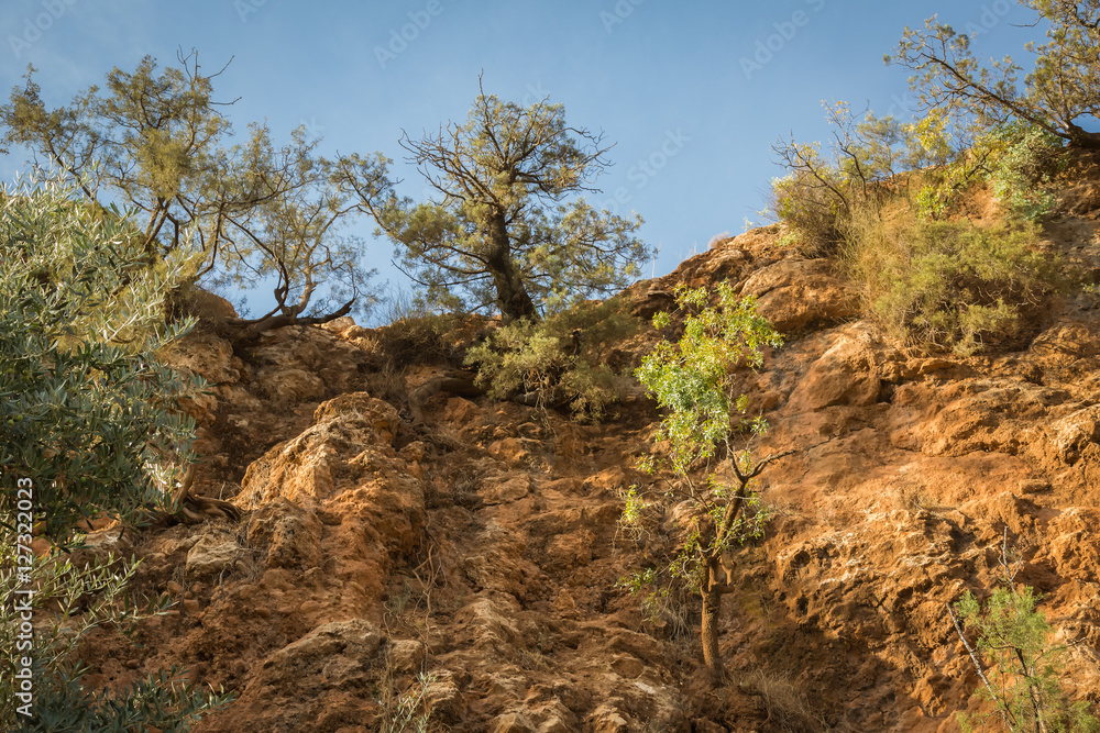 Scenery around waterfalls Ozoud in Morocco Scenery around waterfalls Ozoud in Morocco