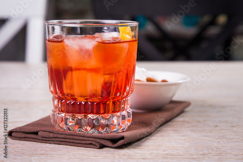 red alcoholic cocktail