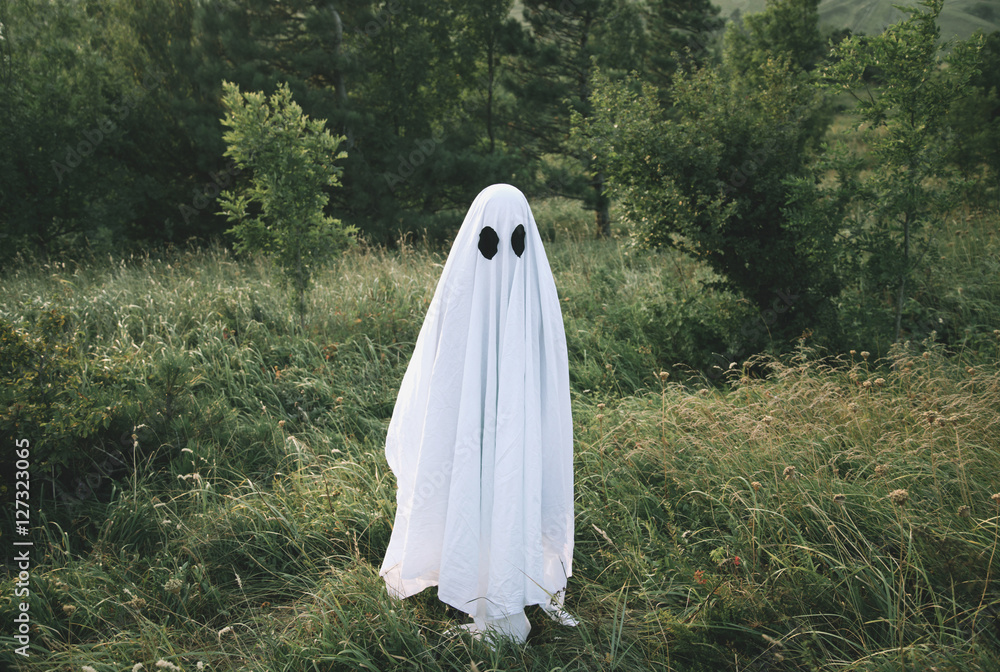 Obraz premium Small white ghost