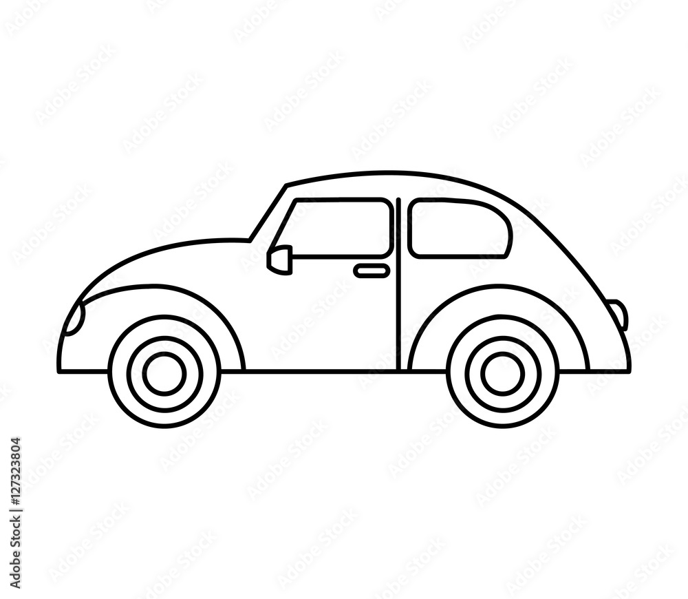 car auto vehicle isolated icon vector illustration design